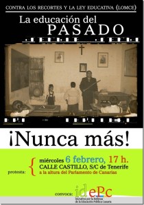 La educación del pasado... ¡Nunca más!